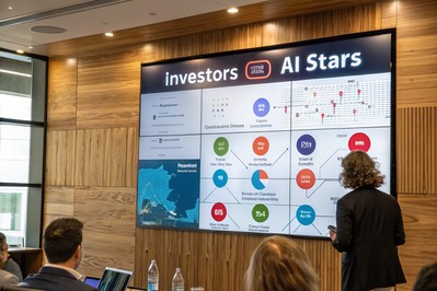 Vizualni prikaz investitora i AI startupova po kategorijama