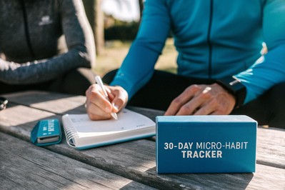 athlete and entrepreneur both preparing with focus