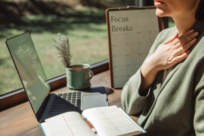 Leader pausing before sending an email