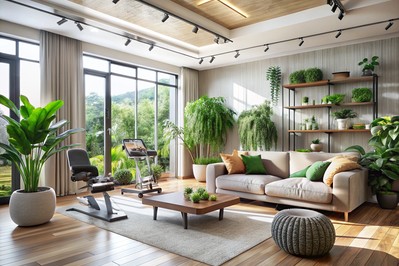 svjetao dnevni boravak sa zelenilom