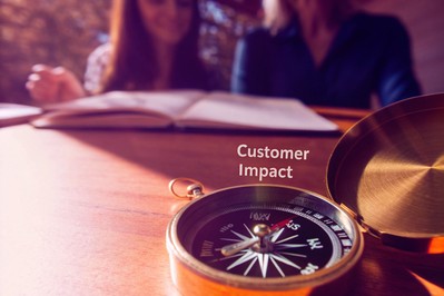 Compass resting on a work calendar