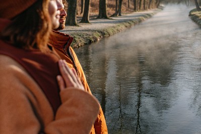 A quiet river weaving through a forest