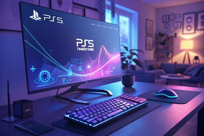 PS5 izbornik s uključenim tipkovnicom i mišem