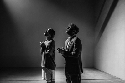 athlete and executive pausing to reset