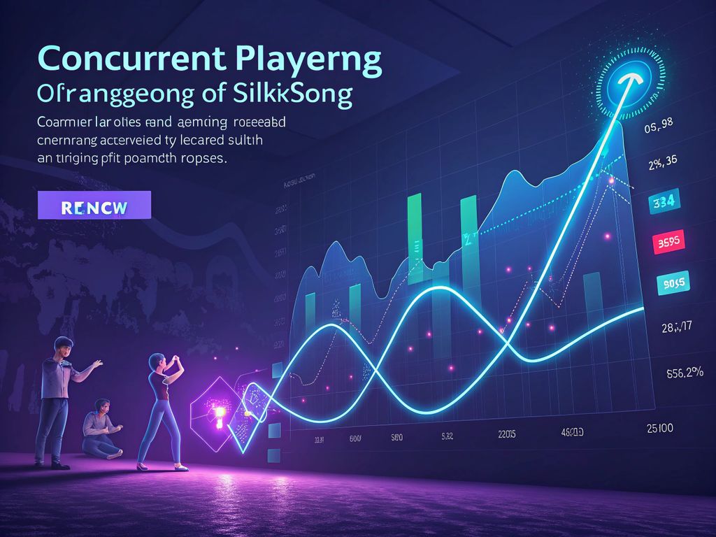 Silksong grafikon istovremenih igrača